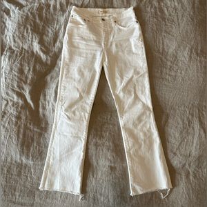 Madewell white denim size 26 cali demi boot